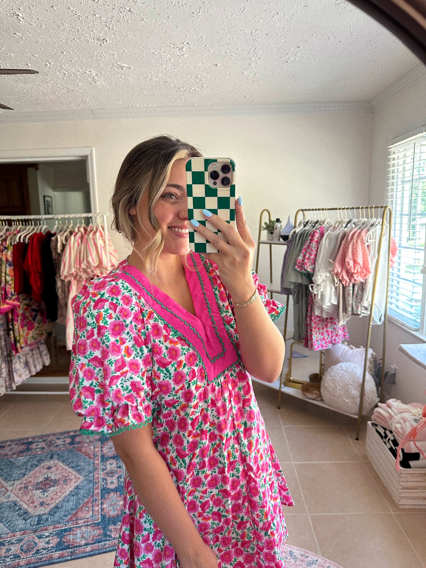 Embracing The Peonies Mini Dress SALE