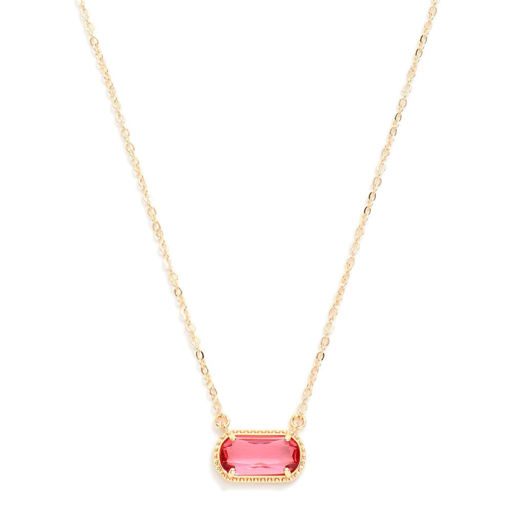 Enchanting Moment Rose Stone Necklace