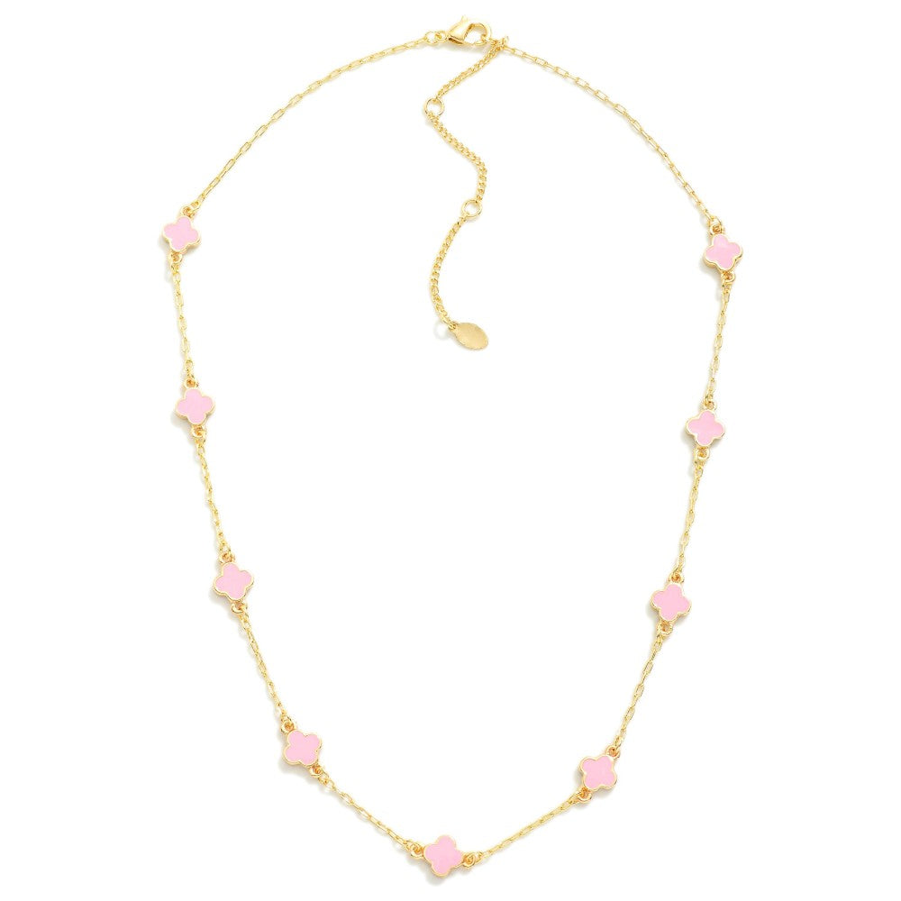 Dancing The Night Away Pink Necklace