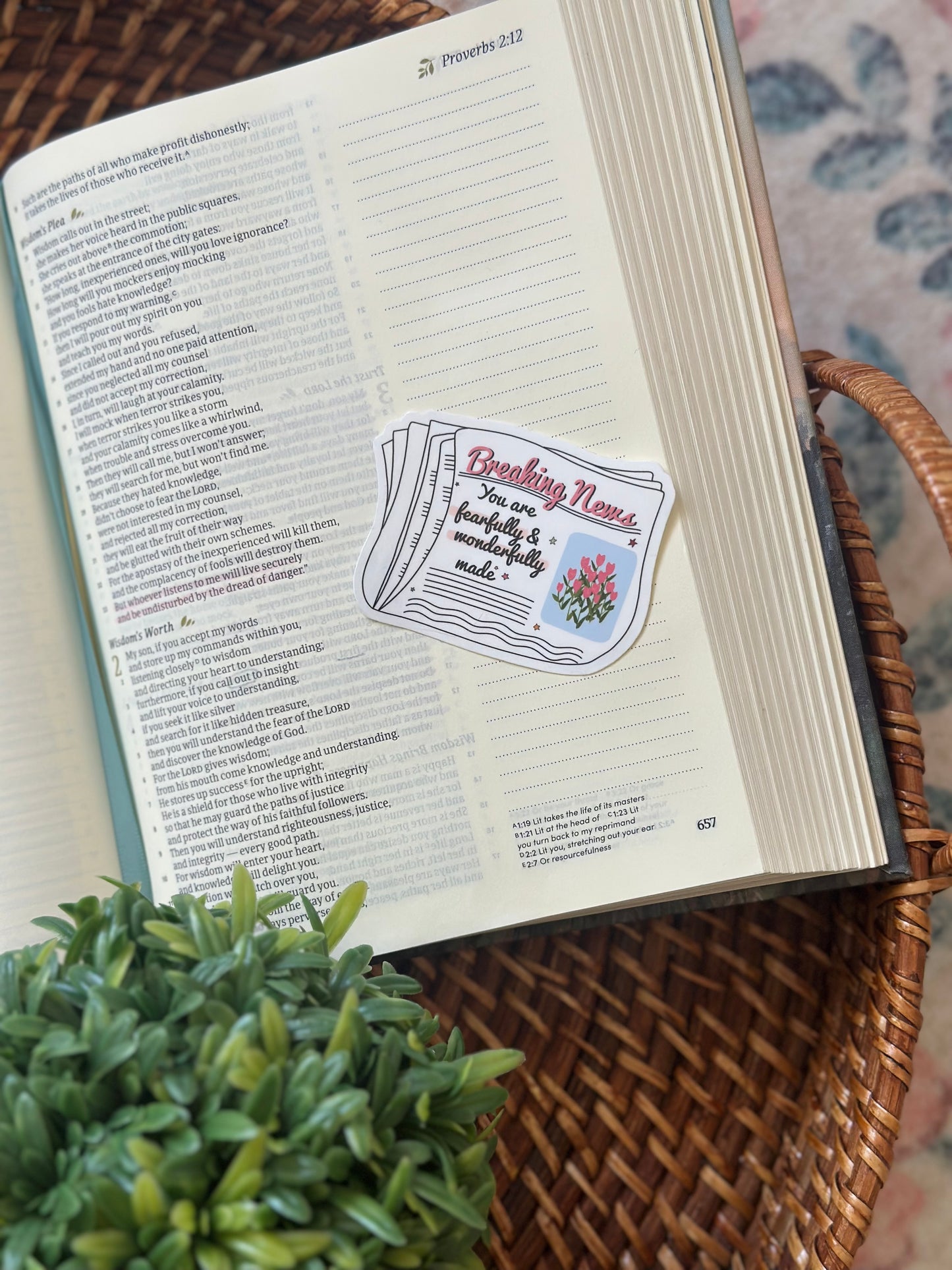 Fearfully & Wonderfully Made Sticker