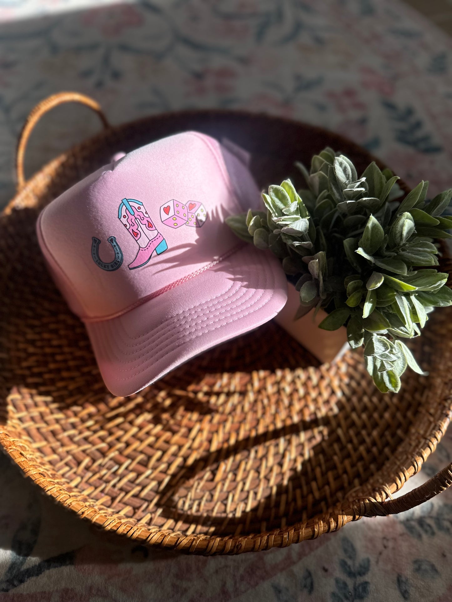 Cowgirl State Of Mind Pink Foam Trucker Hat