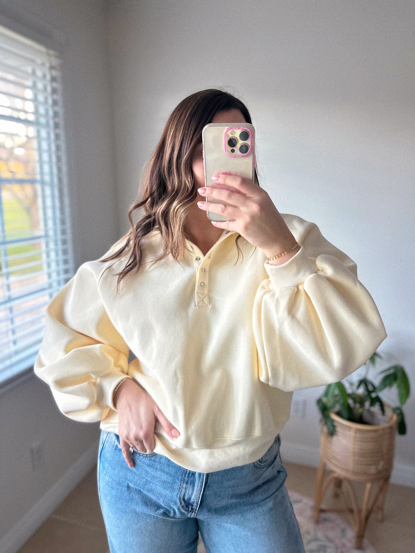 Sunshine State Of Mind Light Yellow Spring Pullover