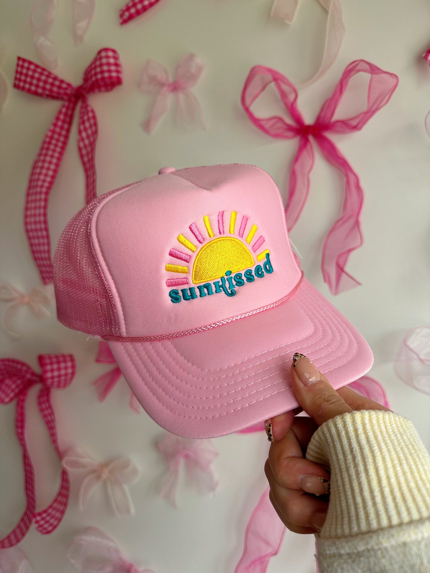 Sunkissed State Of Mind Embroidered Trucker Hat