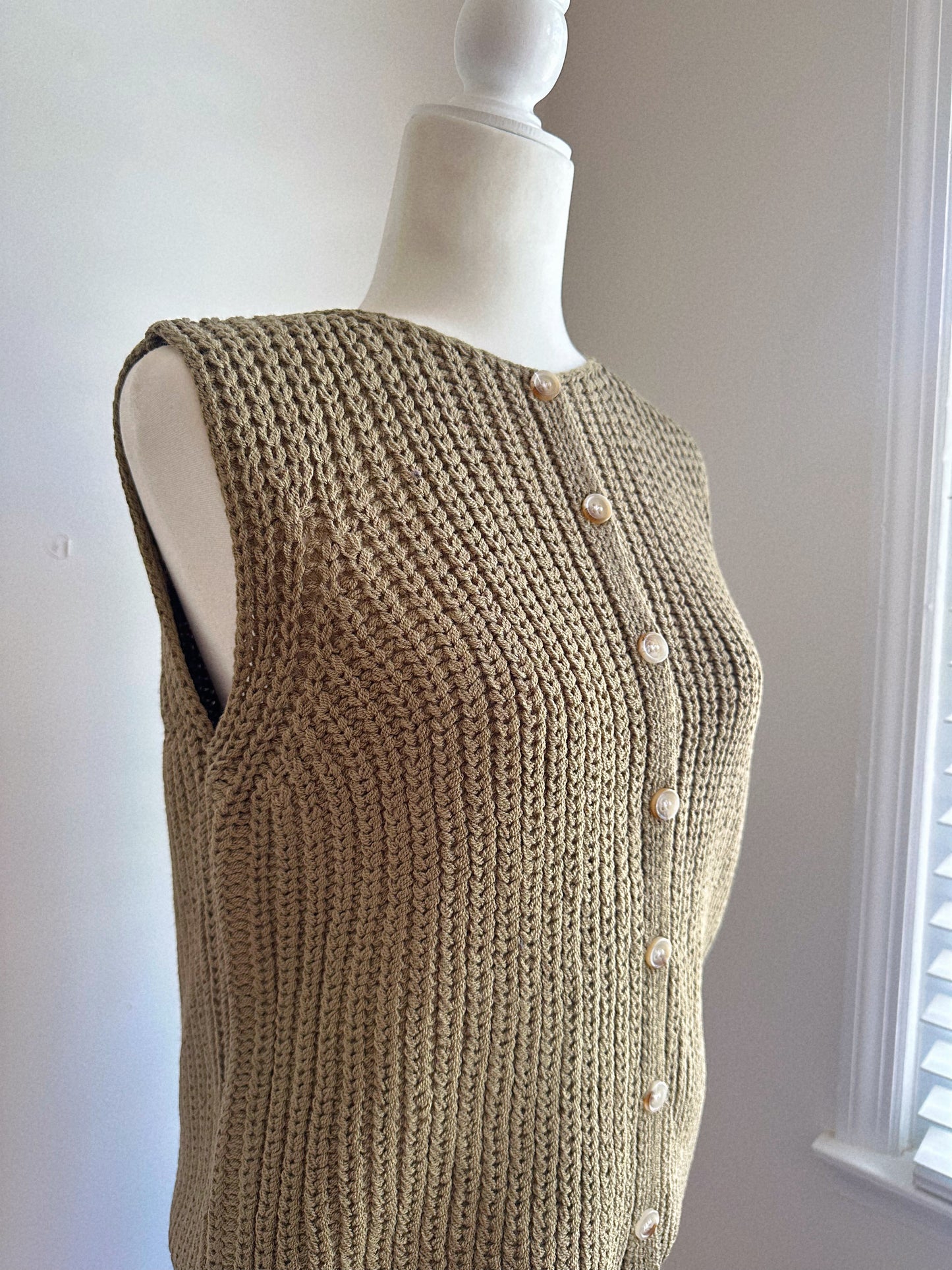 Dreaming Of Fall Days Olive Sweater Vest Top