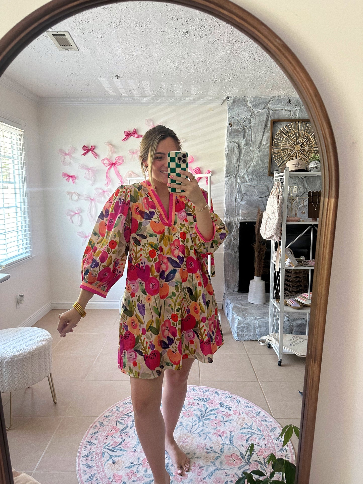 Sunshine State Of Mind Curvy Floral Mini Dress
