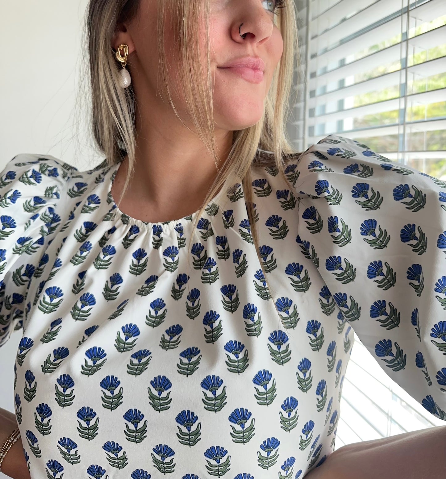 Mary Square Effortlessly Chic + Cute Floral Blouse