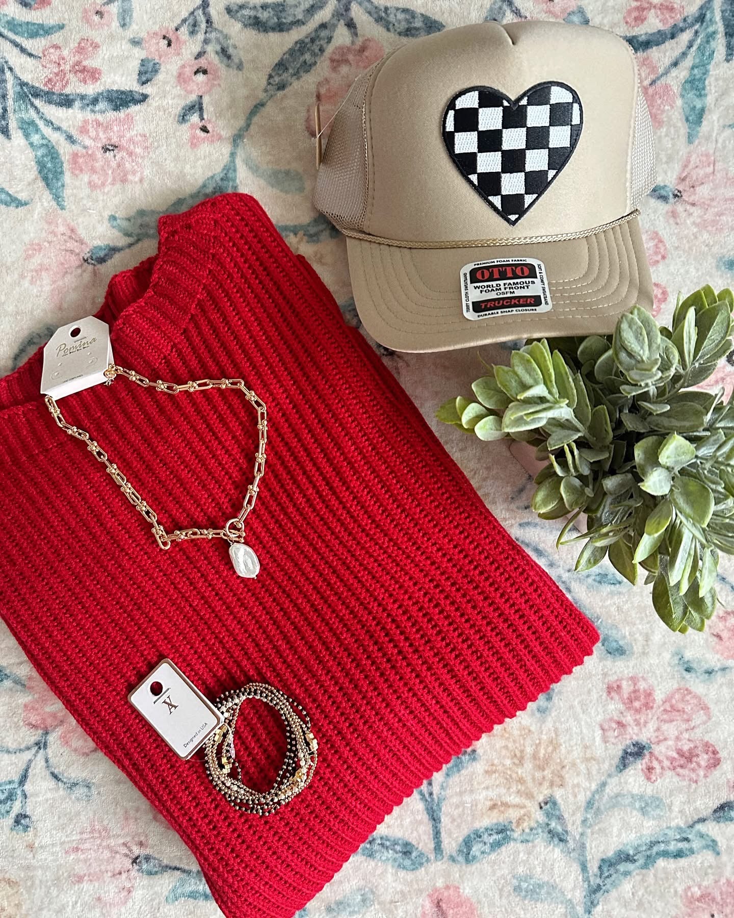 Closet Must Have Red Knit Sweater