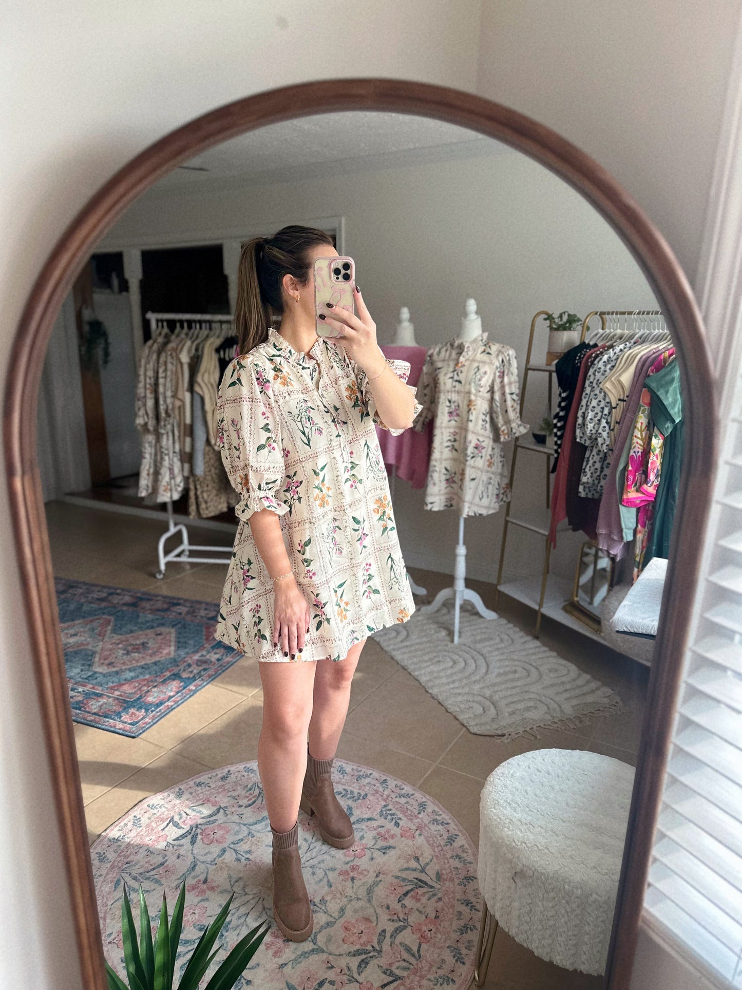 Running Through Flower Fields Mini Dress