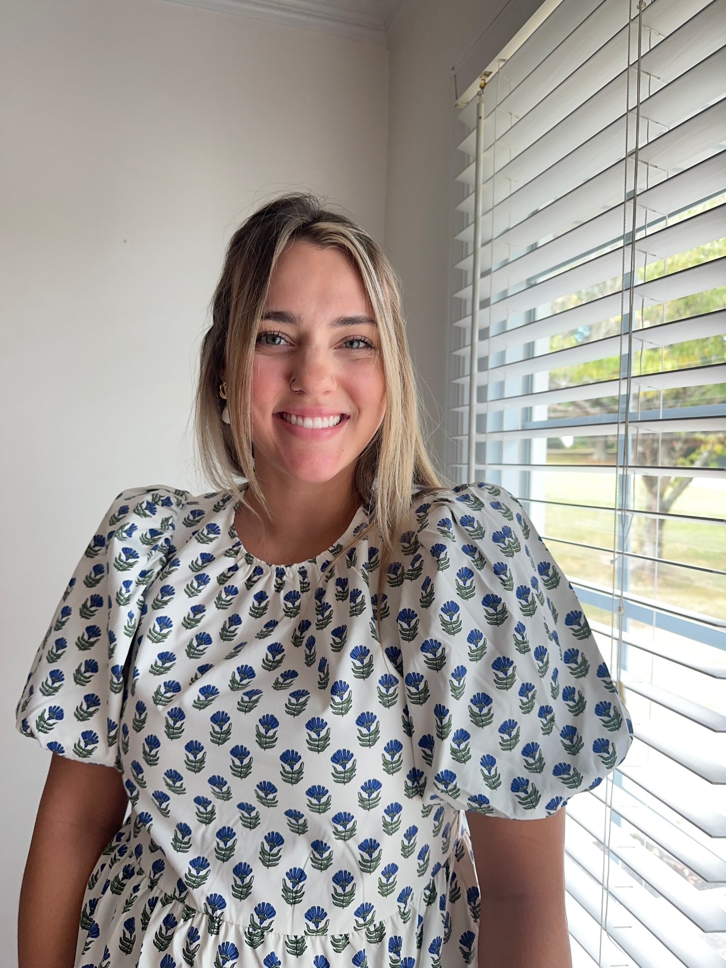 Mary Square Effortlessly Chic + Cute Floral Blouse