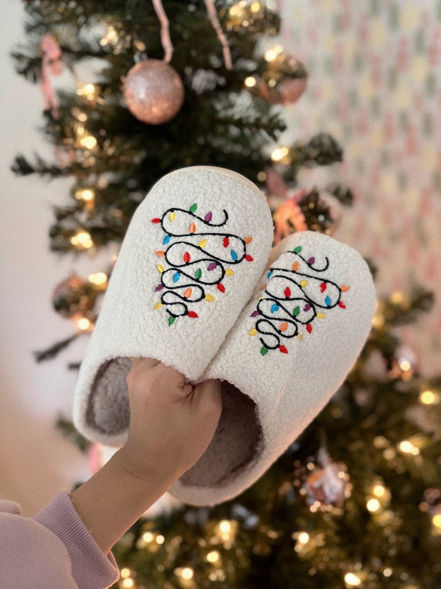 Holiday Lights Slippers - SALE