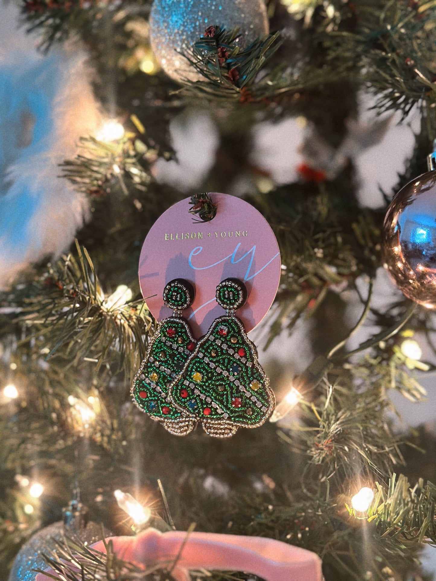 Under The Christmas Tree Earrings - SALE