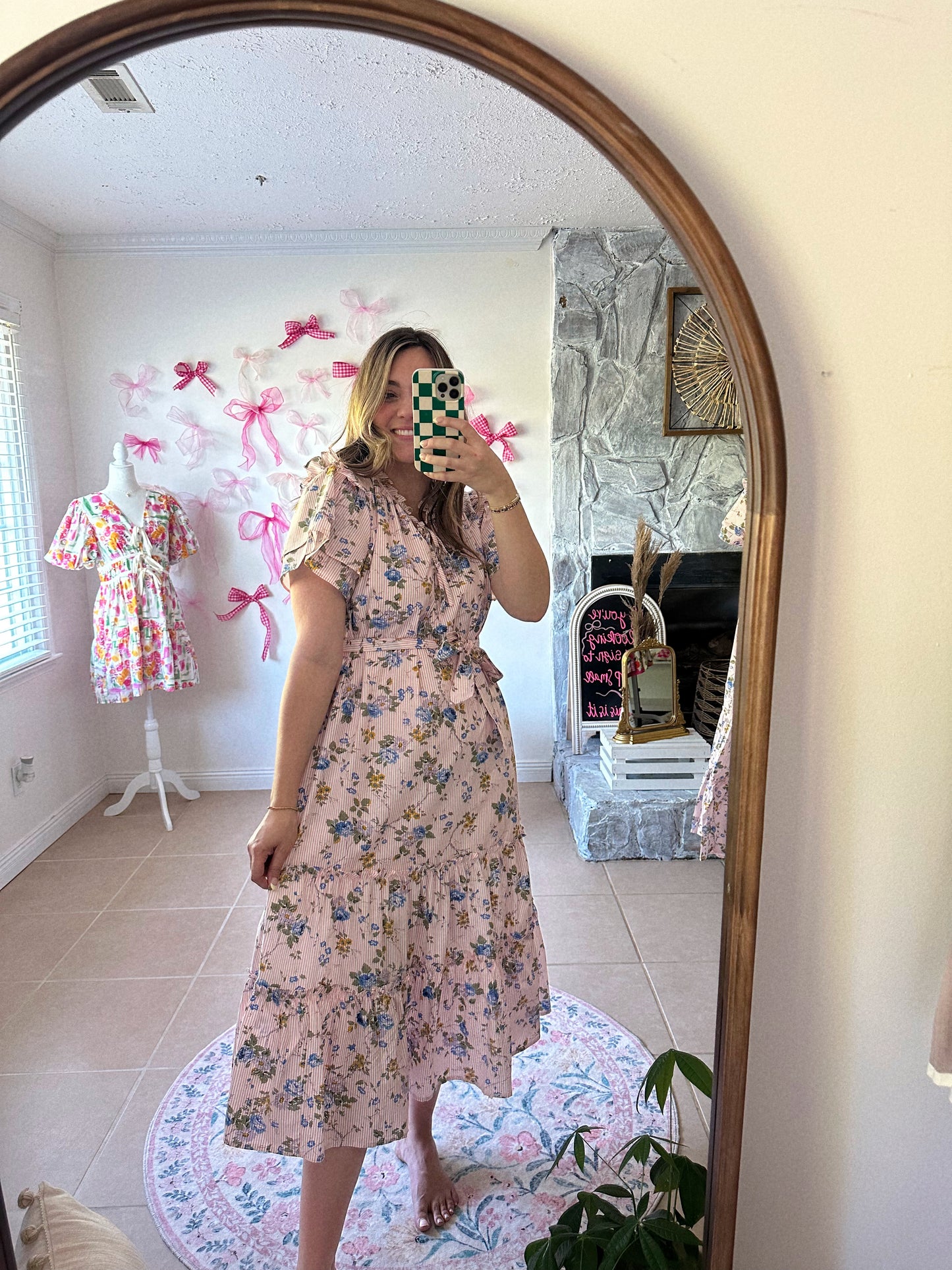 Sweetly Made Floral Midi Dress
