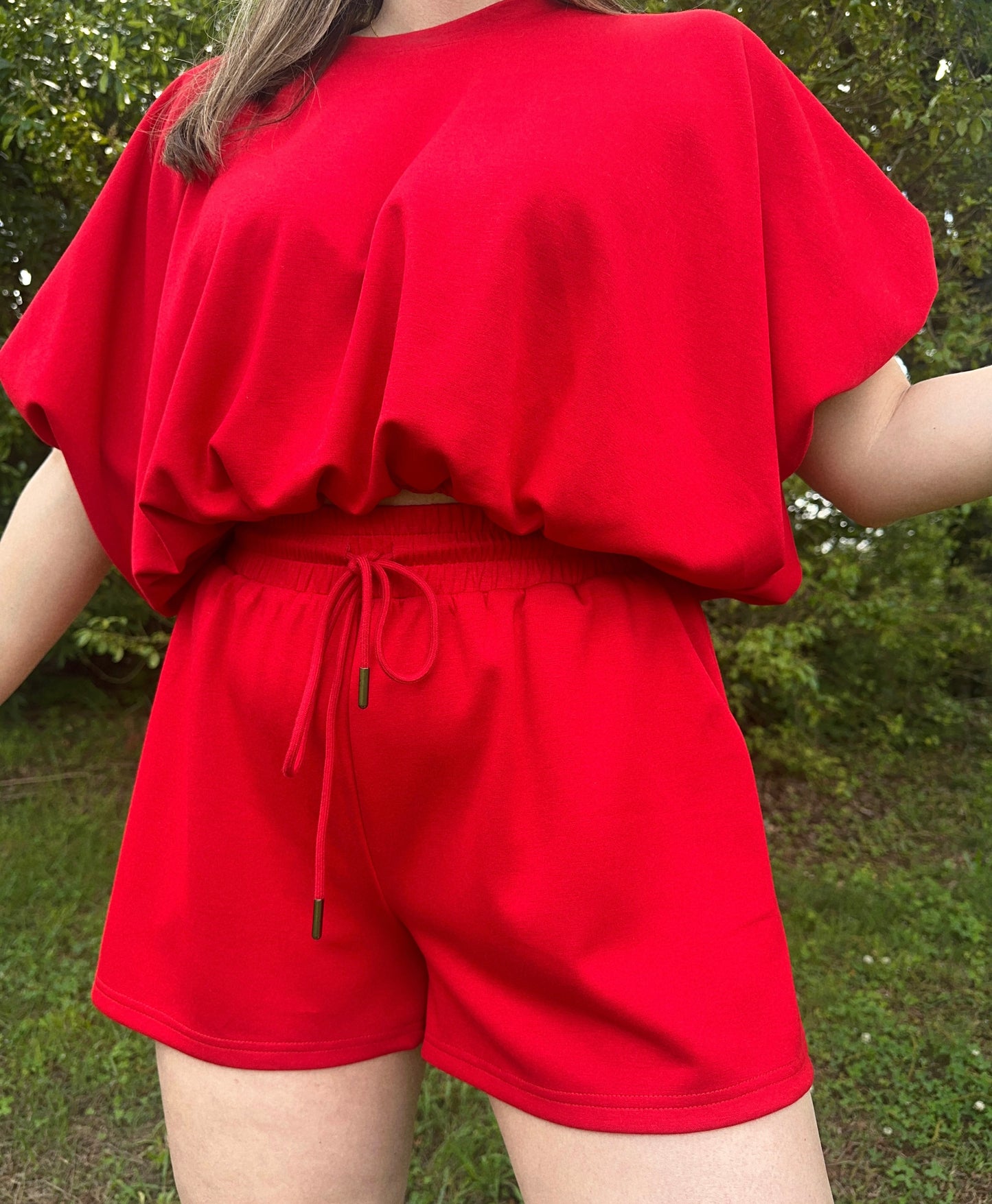 Poolside Cutie Drawstring Entro Shorts