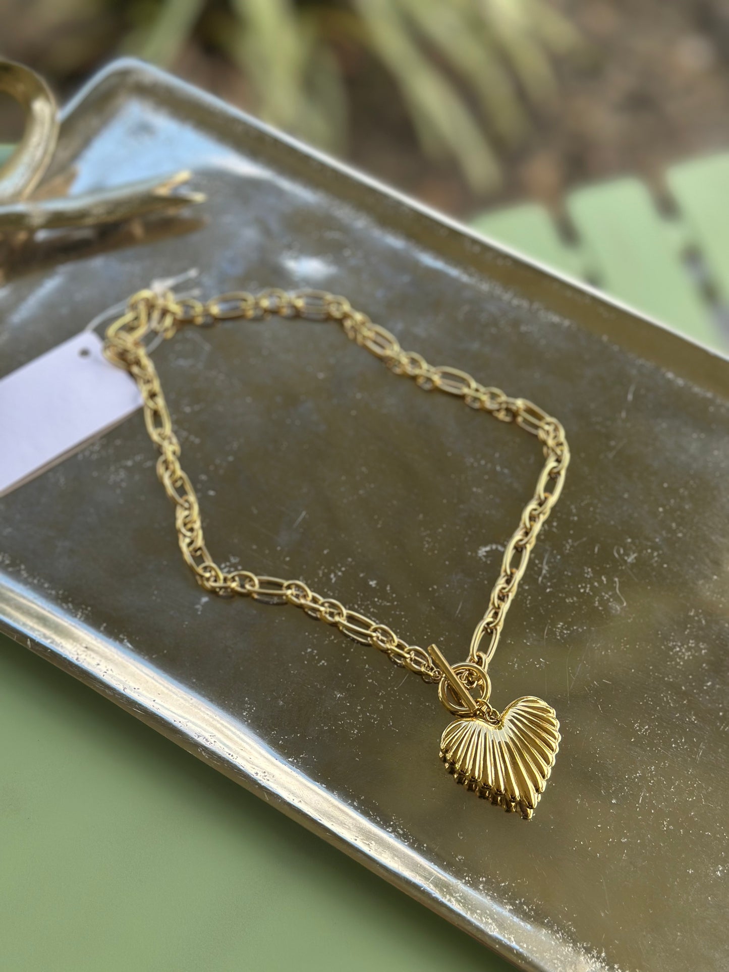 Chain Of Love Gold Heart Necklace