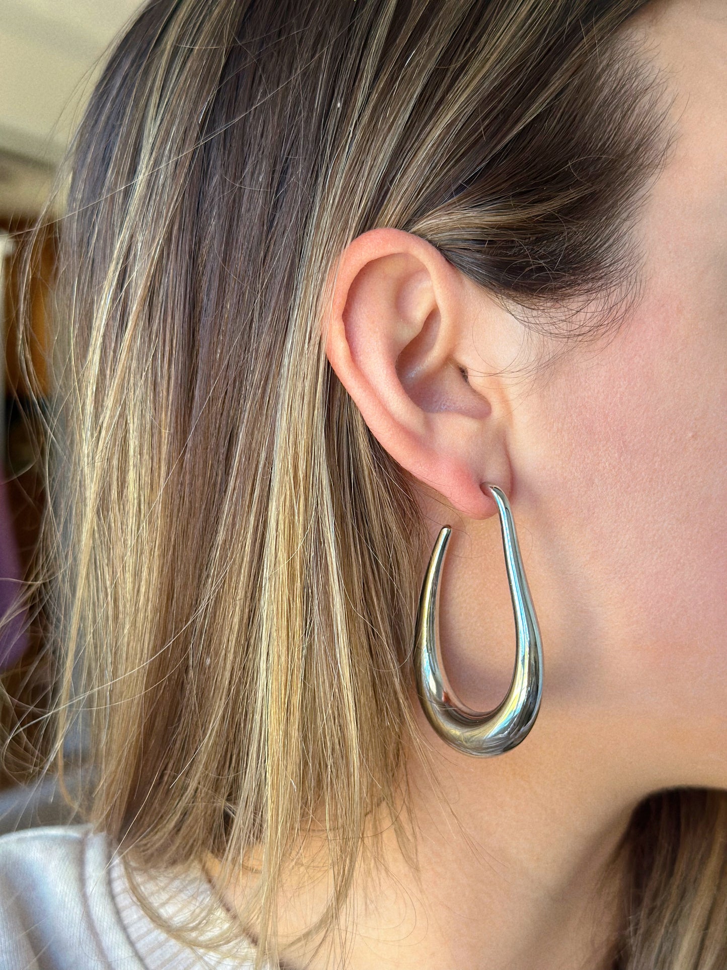 Absolute Perfection Silver Hoop Earrings