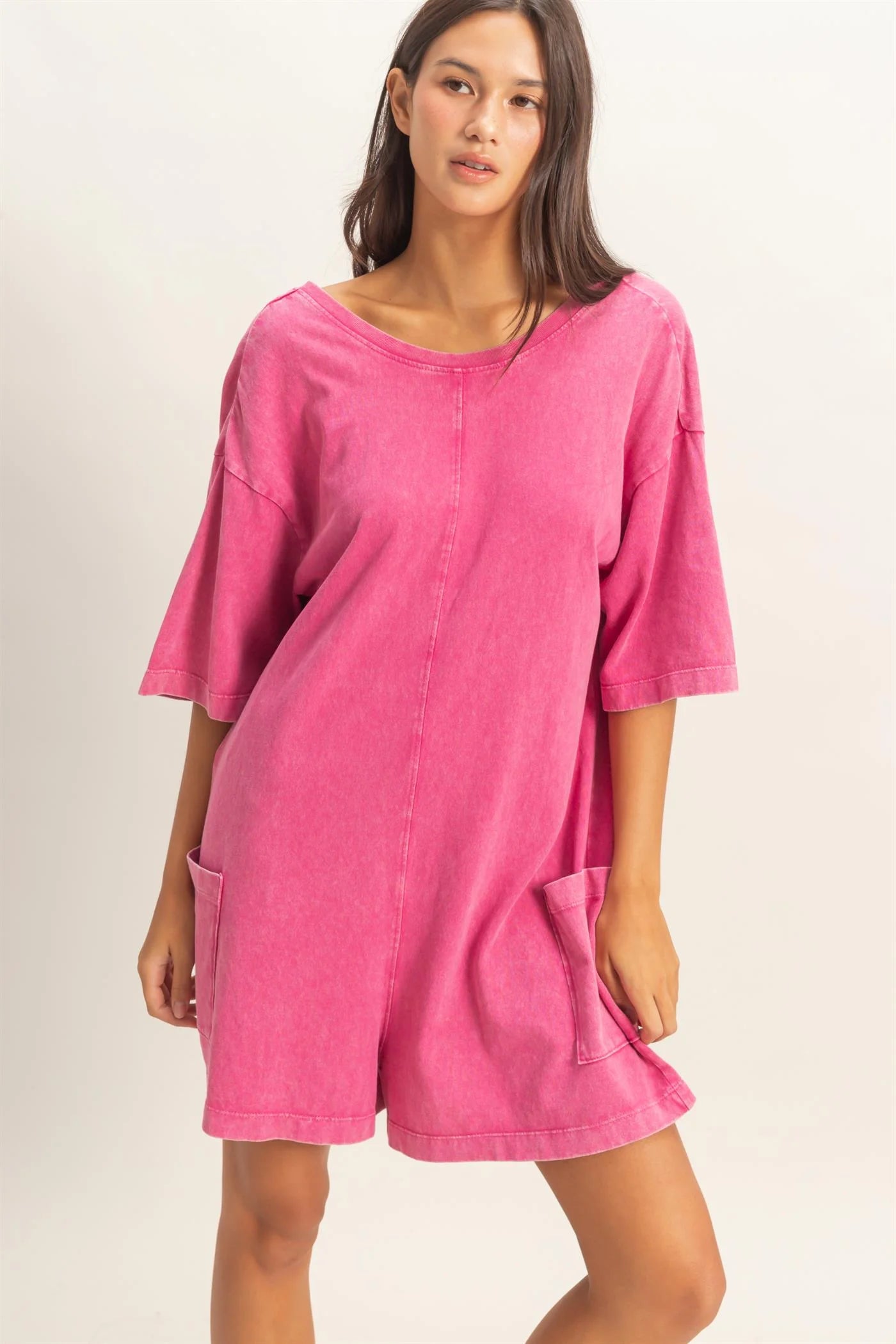 Strawberry Shortcake Cotton Fuchsia Tshirt Romper