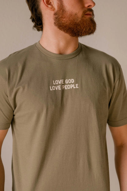 Love God, Love People Men's Cotton Tee