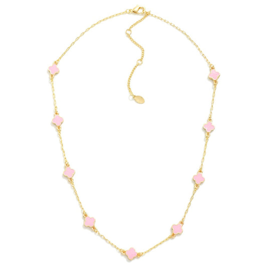 Dancing The Night Away Pink Necklace