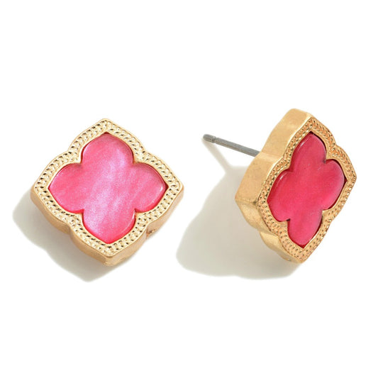 Subtle & Sassy Pink Stud Earrings