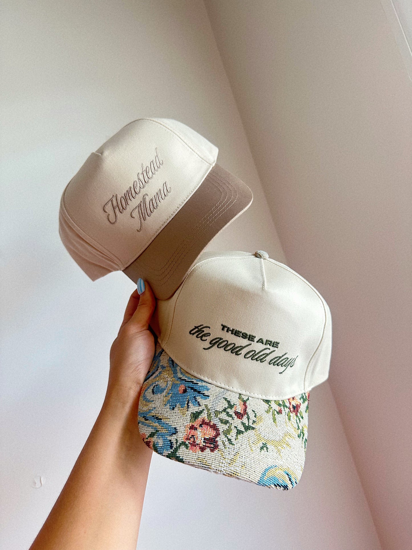 For The Homestead Mama Embroidered Trucker Hat