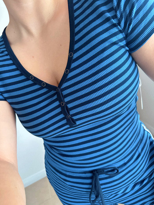 Winter Blues Striped Set LAST CHANCE