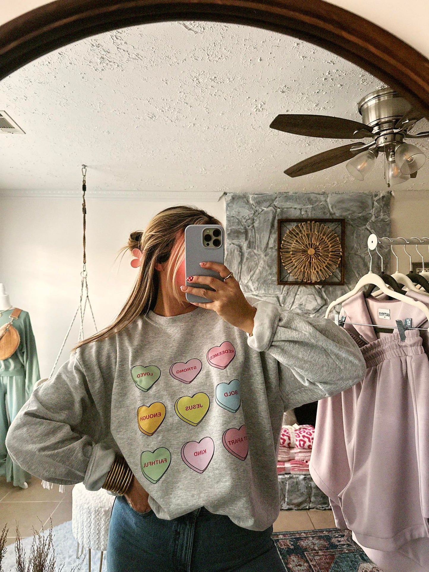 Sweet Truths Christian Candy Heart Sweatshirt
