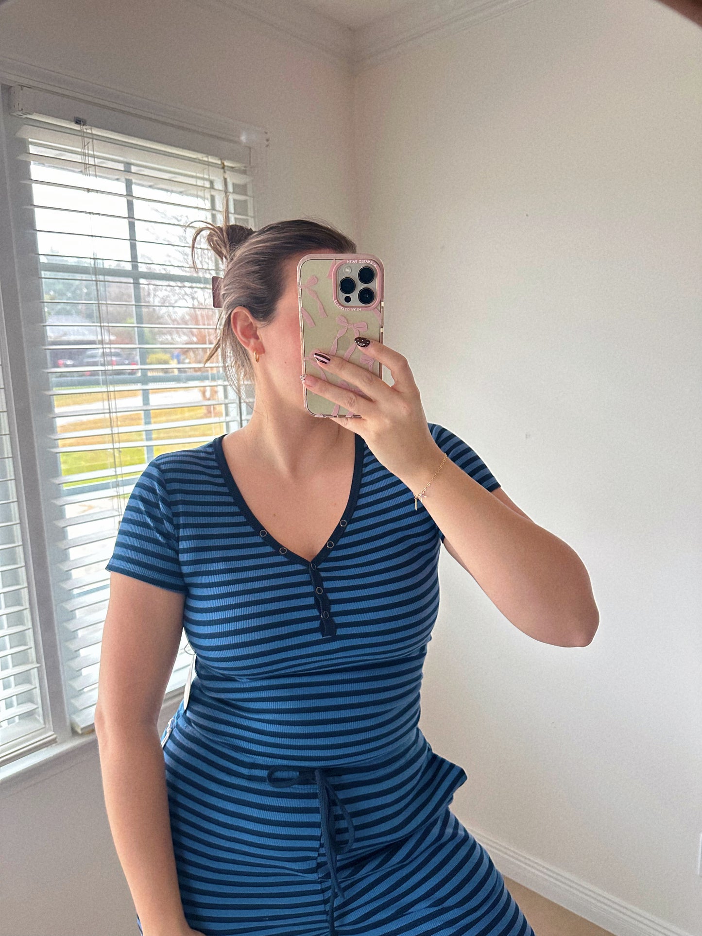 Winter Blues Striped Set LAST CHANCE