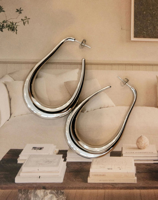 Absolute Perfection Silver Hoop Earrings