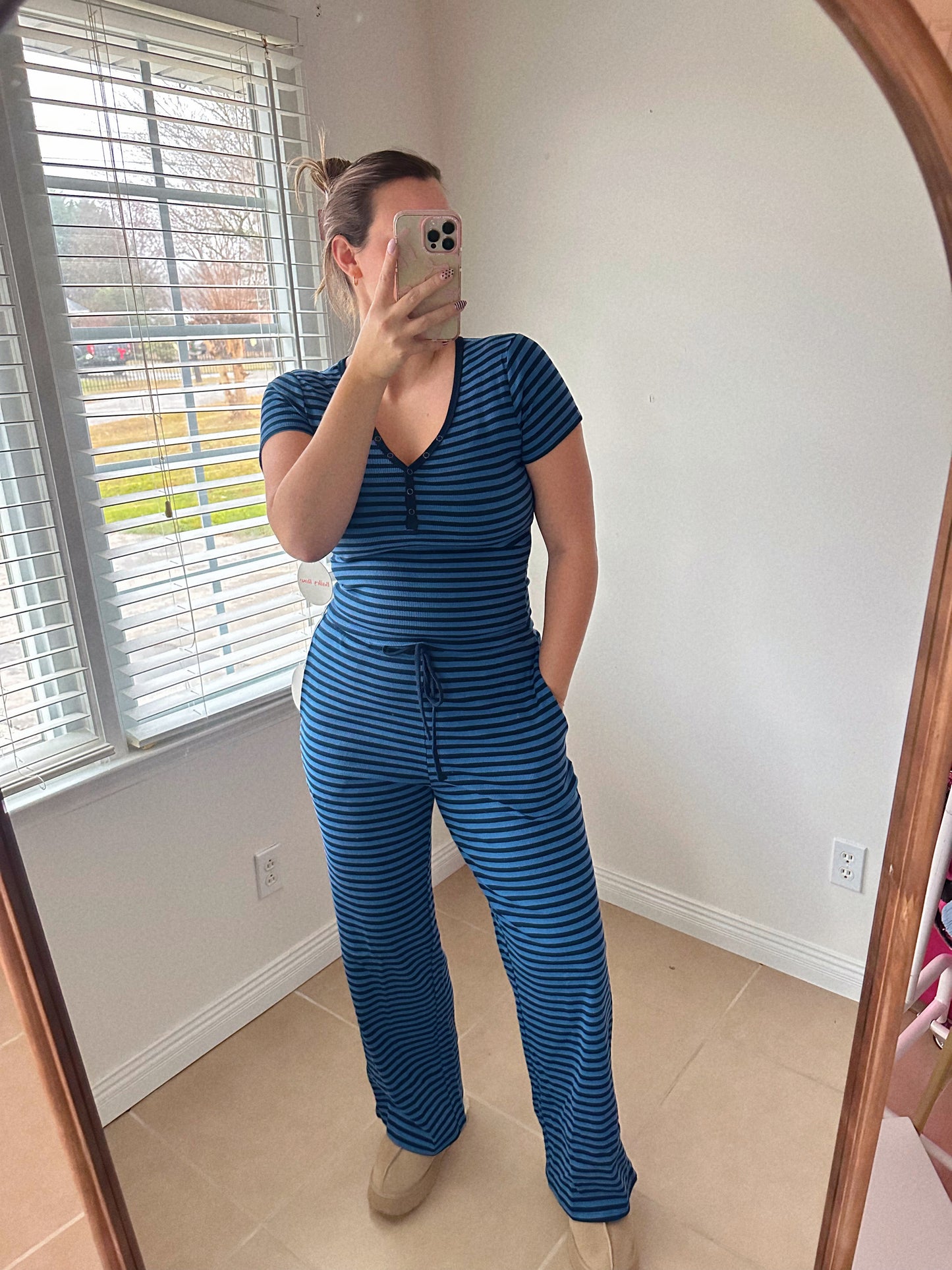 Winter Blues Striped Set LAST CHANCE