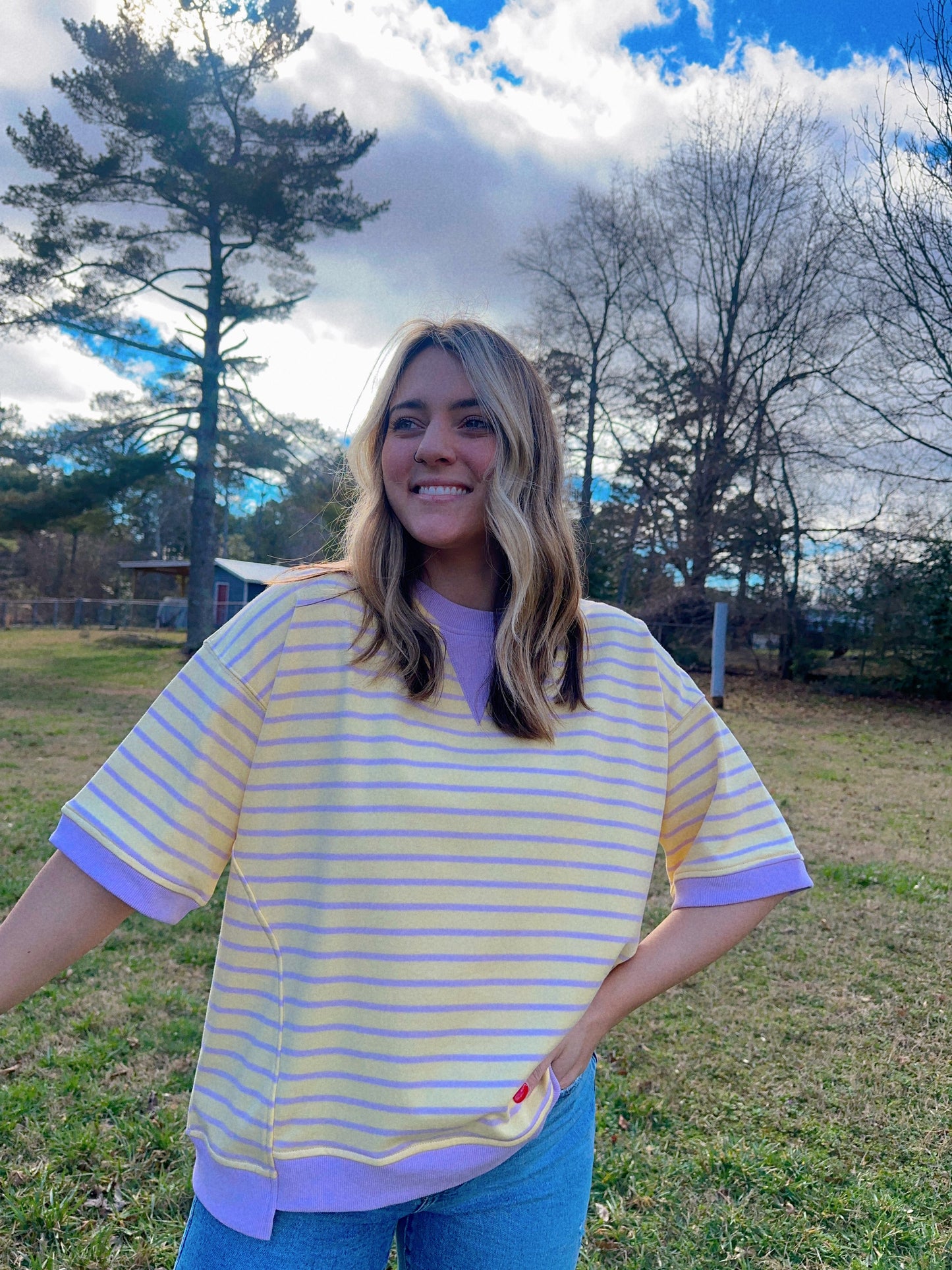 Call It Cozy Striped Top