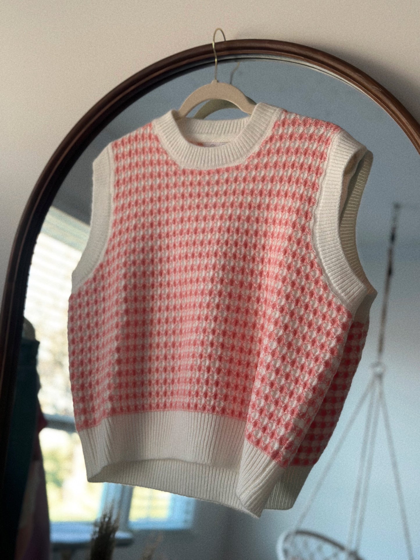 Embracing Pink Sweater Vest