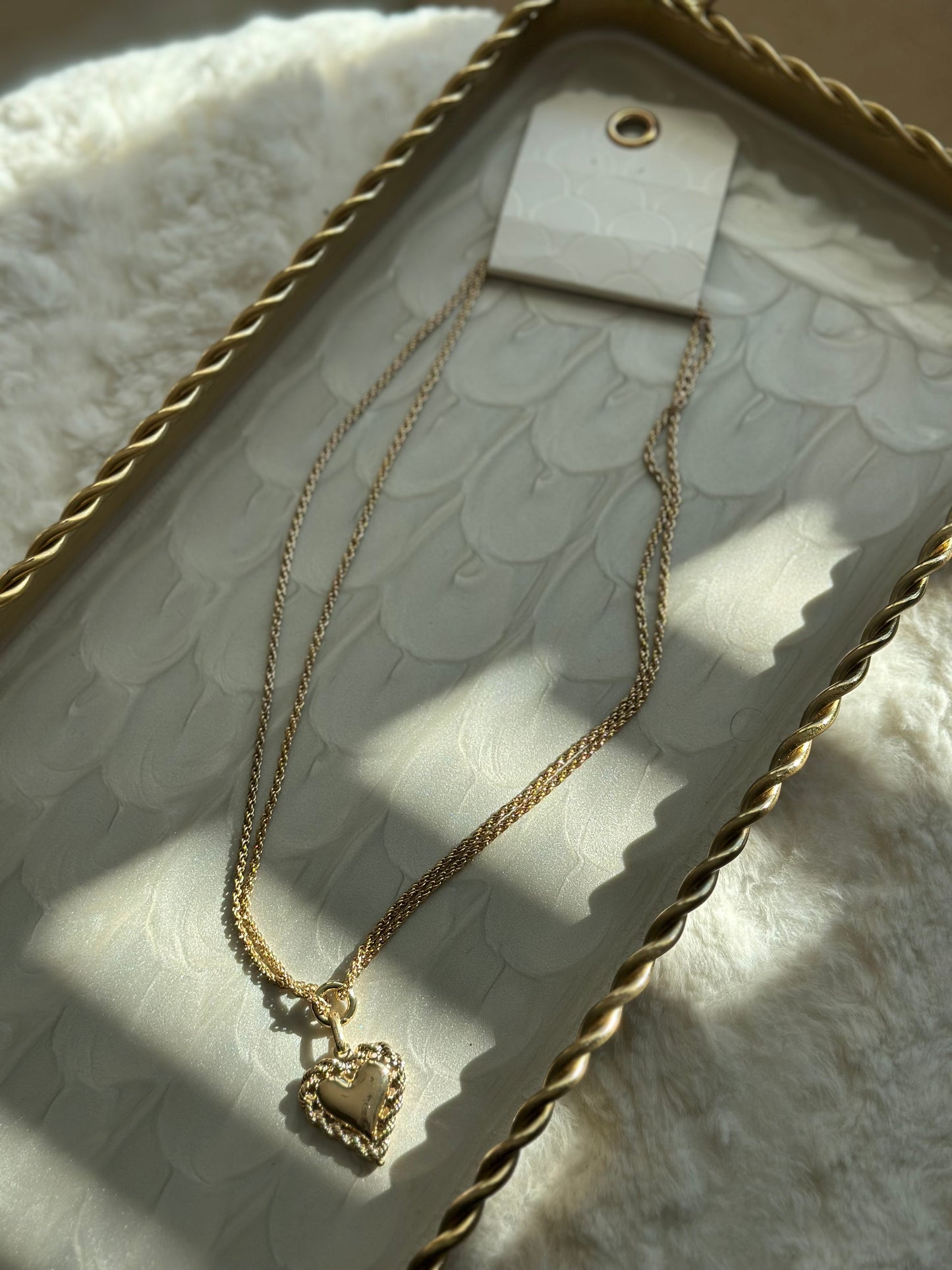 Double Layered Heart Necklace