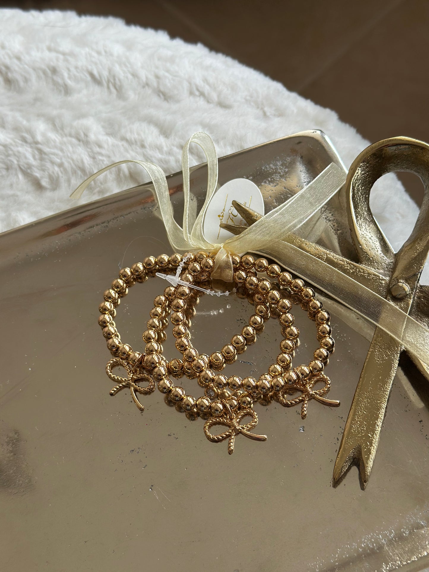 For The Bow Girly Bracelet Stack