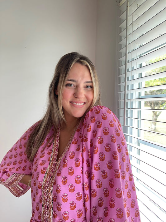 Mary Square Blossom Moment Floral Blouse