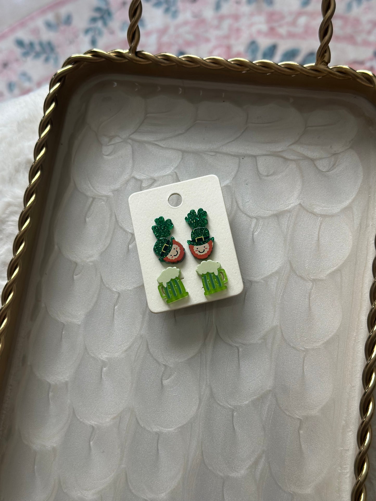 Go Lucky St Patricks Stud Earrings Set SALE