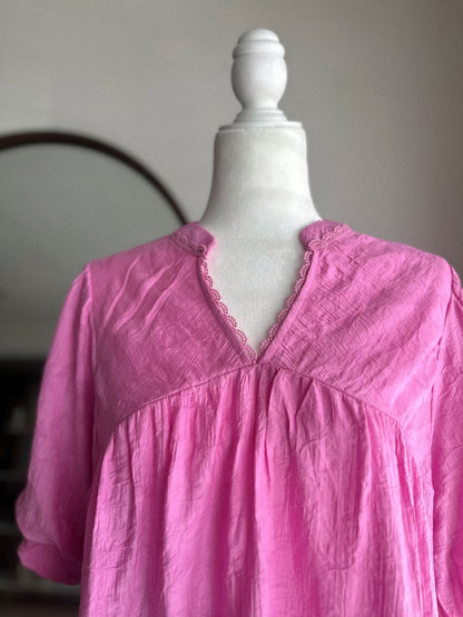 Running Through Pink Peony Fields Blouse