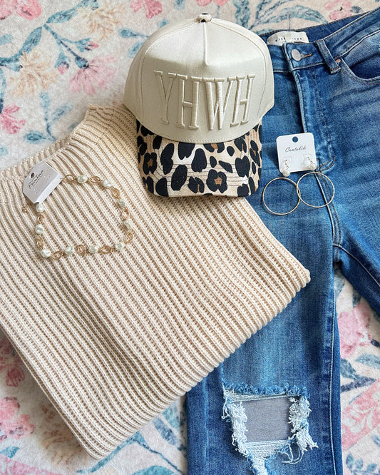 Closet Must Have Camel Knit Sweater