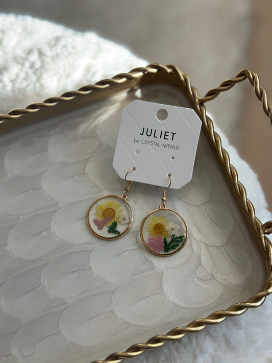 Daisy Resin Earrings