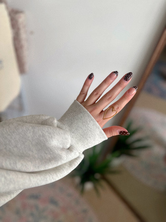 Wanting To Make A Statement Gold Heart Ring