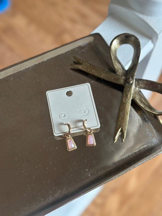 Lover Girl Pink & Gold Earrings