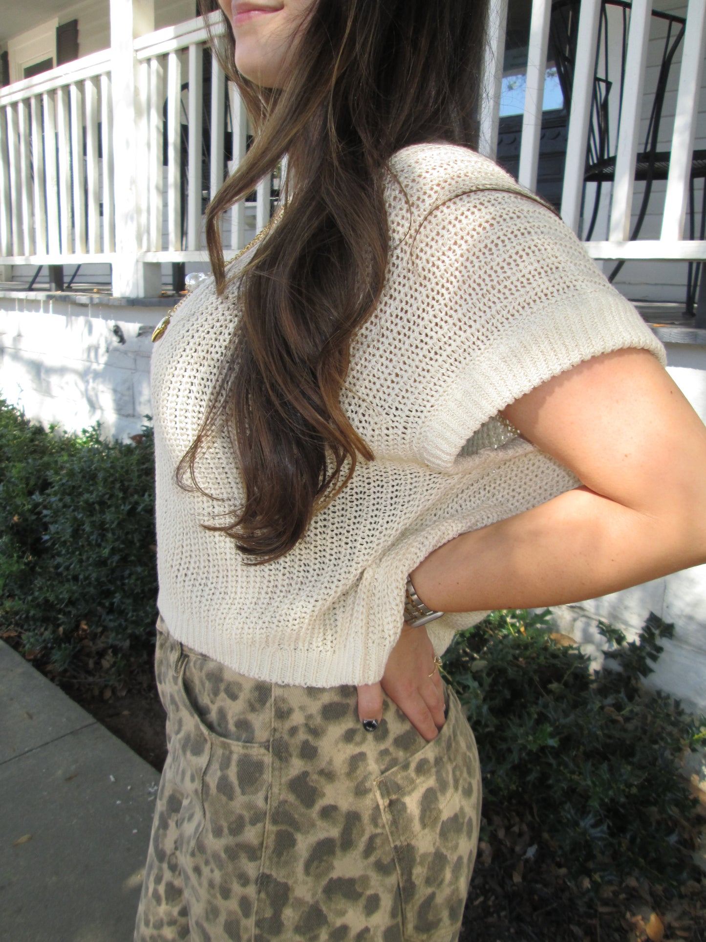 Cozy Cream Dolman Sleeve Knitted Top SALE