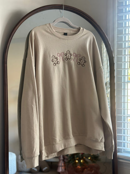 The Gingerbread Cutie Embroidered Sweatshirt SALE