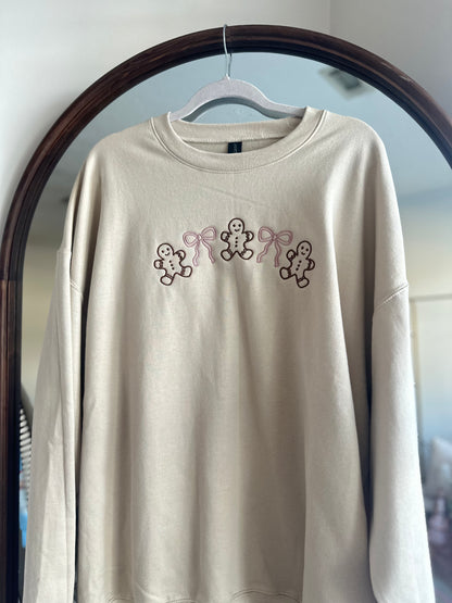 The Gingerbread Cutie Embroidered Sweatshirt SALE