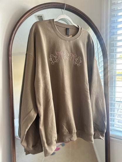 The Gingerbread Cutie Embroidered Sweatshirt SALE