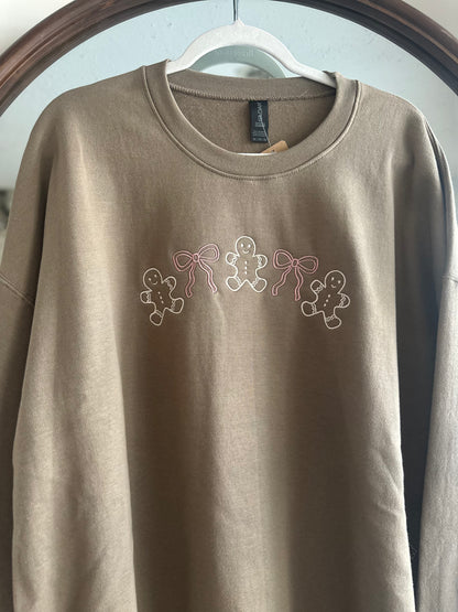 The Gingerbread Cutie Embroidered Sweatshirt SALE