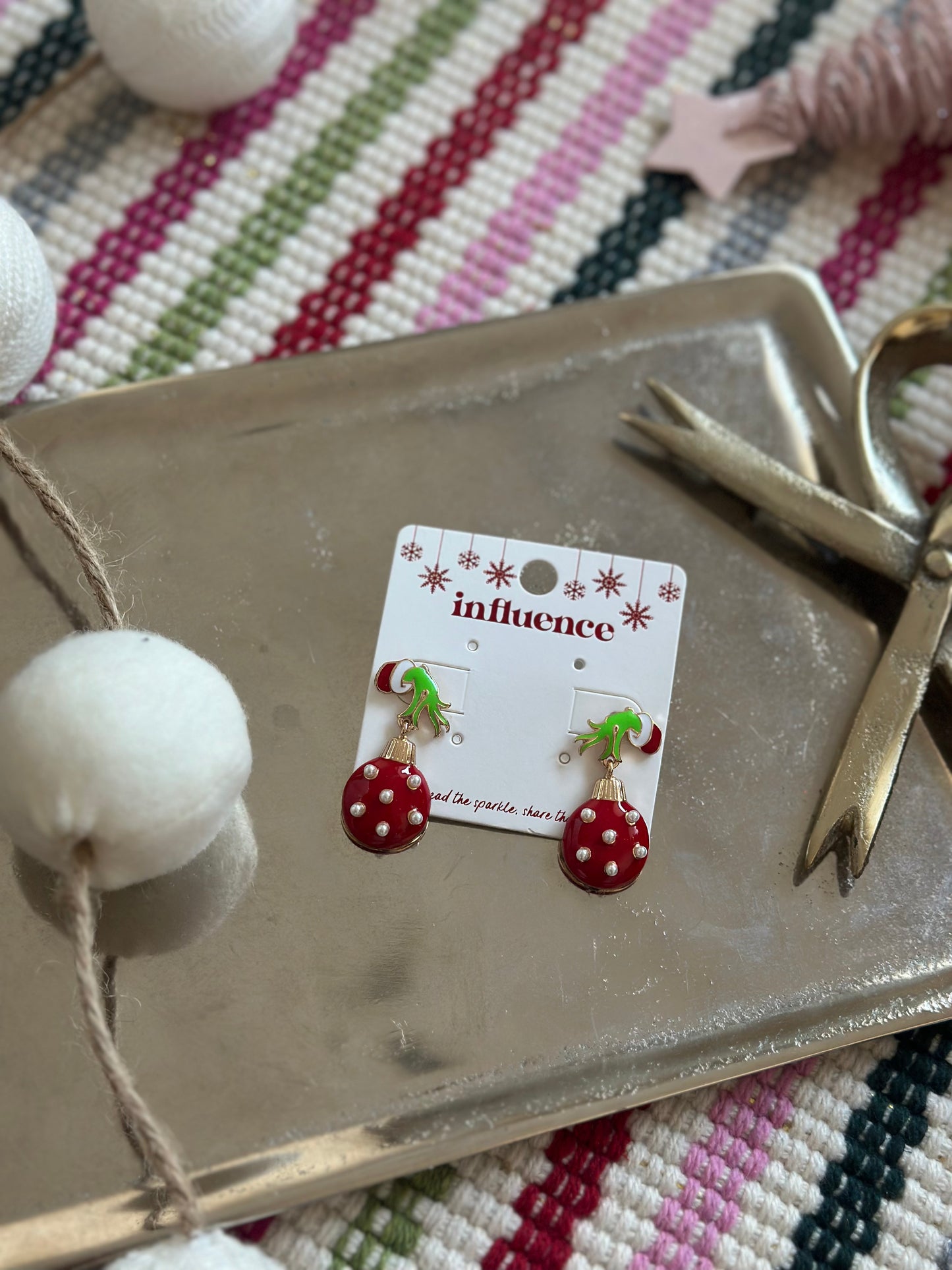 You're A Mean One Grinch Stud Earrings