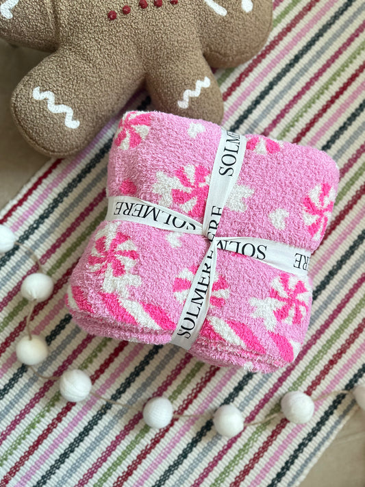 Candy Cane Lane Soft Blanket