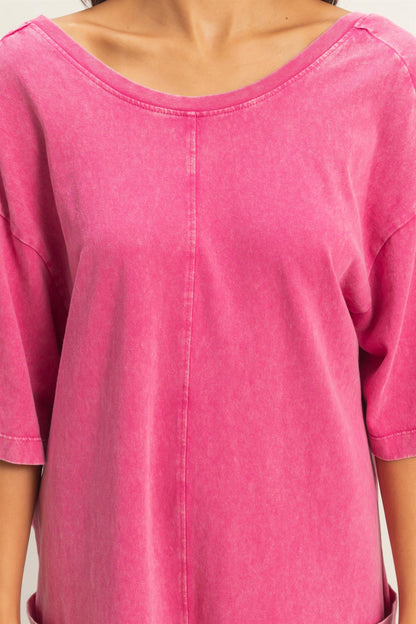 Strawberry Shortcake Cotton Fuchsia Tshirt Romper